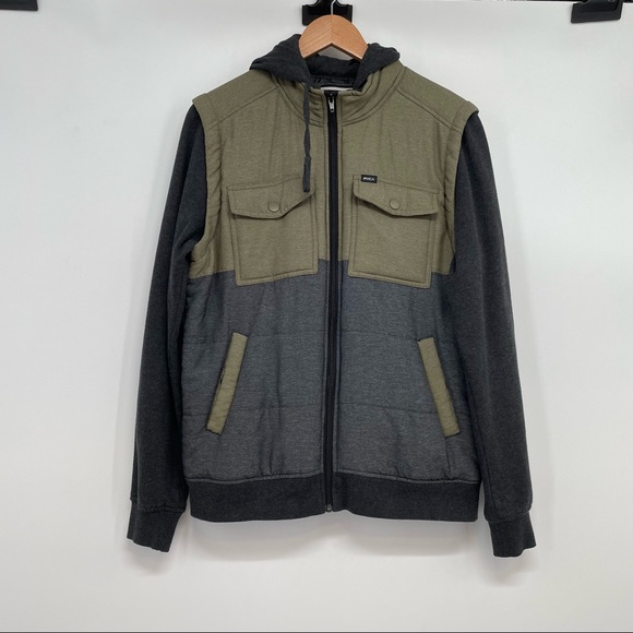 Mens Zip Up Vest Hoodie Jacket 